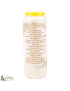Bougies Neuvaines - Blanches à Sainte Marie-Madeleine -prière français 2