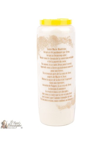 Candles Novena - White - "Saint Marie-Madeleine"