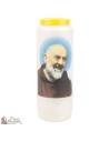 Bougies Neuvaines - Blanches au Padre Pio - Prière français