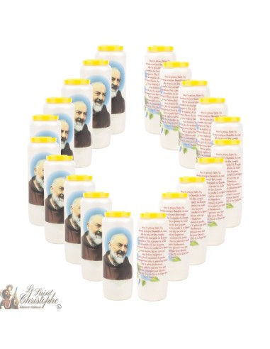 Noveen Kaarsen - Wit - "Padre Pio"