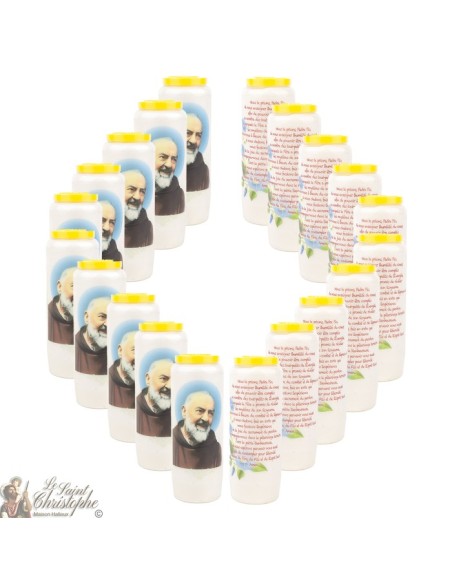 Noveen Kaarsen - Wit - "Padre Pio"