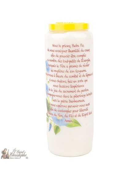 Candles Novena - White - "Padre Pio"
