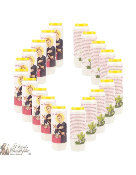 Candles Novena - White - "Saint Gerard"
