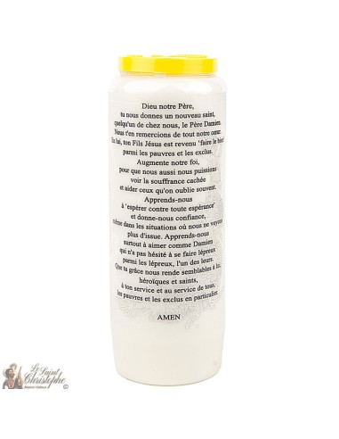 Candles Novena - White - "Father Damian"