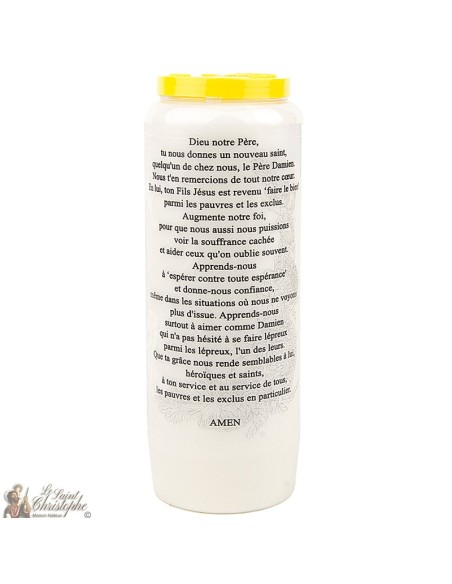 Candles Novena - White - "Father Damian"