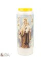 Candles Novena - White - "Vierge Scapulaire" (French)