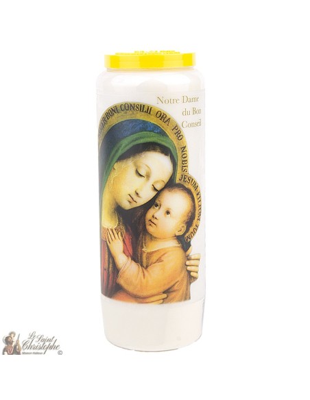 Candles Novena - White - "Our Lady of Good Counsel" (French)