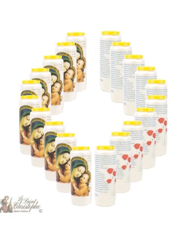 Candles Novena - White - "Our Lady of Good Counsel" (French)