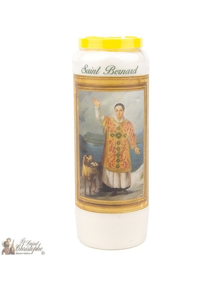 Candles Novena - White - "Saint Bernard" (French)