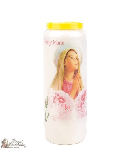 Candles Novena - White - "Virgin Mary" (French)