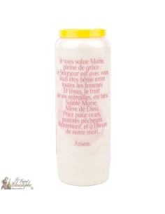 Candles Novena - White - "Virgin Mary" (French) 2