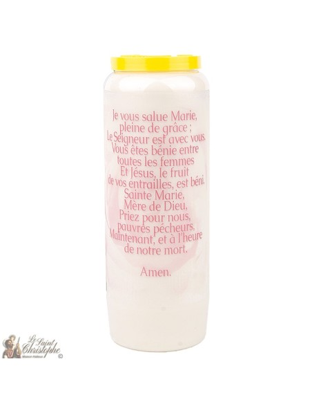 Candles Novena - White - "Virgin Mary" (French)