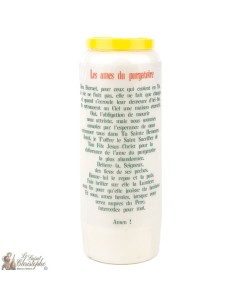 Candles Novena - White - "The Souls in Purgatory." (French) 2