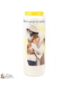 Candles Novena - White - "Thank You for the Grace obtained" (French)