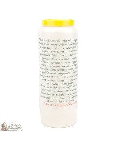 Bougies Neuvaines Merci pour la Grâce obtenue - prière Français 2