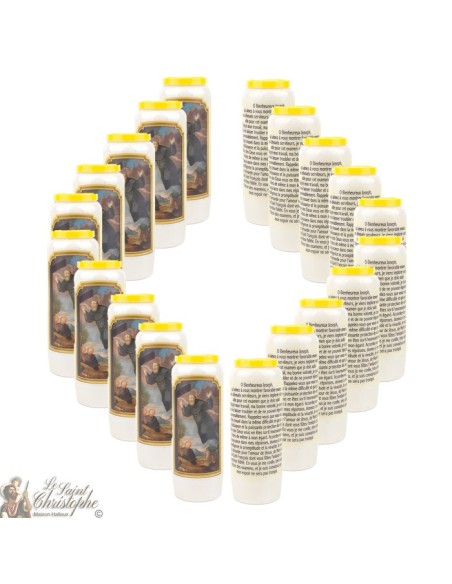 Bougies Neuvaines Joseph de Cupertino -  prière Français