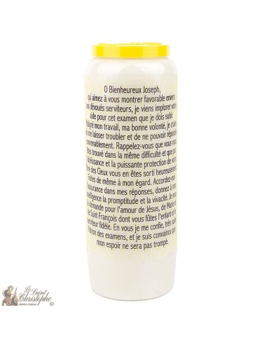 Candles Novena - White - " Joseph of Cupertino" (French)