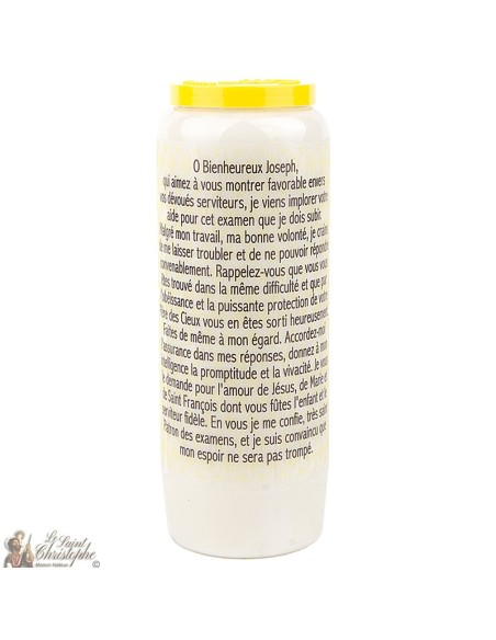 Bougies Neuvaines Joseph de Cupertino -  prière Français