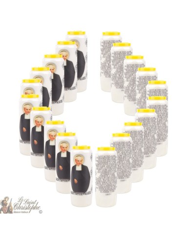 Candles Novena - White - "Saint Mutien Marie"