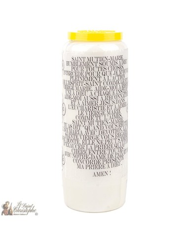 Candles Novena - White - "Saint Mutien Marie"
