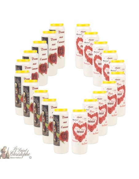 Candles Novena - White - "Archangel Saint Michael" (French)