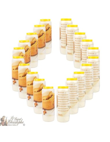 Candles Novena - White - "Archangel Saint Michael" (French)