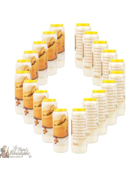 Candles Novena - White - "Archangel Saint Michael" (French)