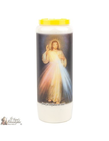 Bougies Neuvaines christ misericordieux  - prière  français