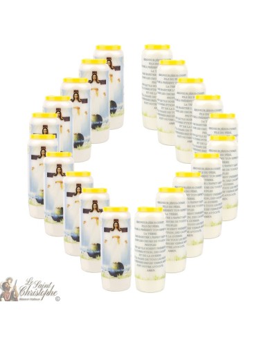 Noveen Kaarsen - Wit - "Aartsengel Heilige Michael" (Frans)