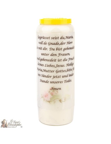 Bougies Neuvaines à  marie - prière  allemand