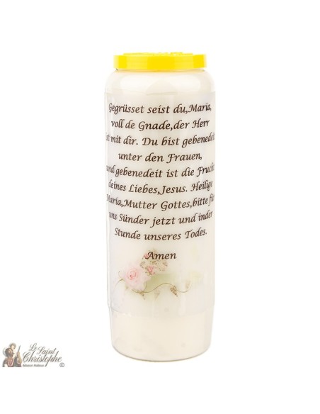 Bougies Neuvaines à  marie - prière  allemand