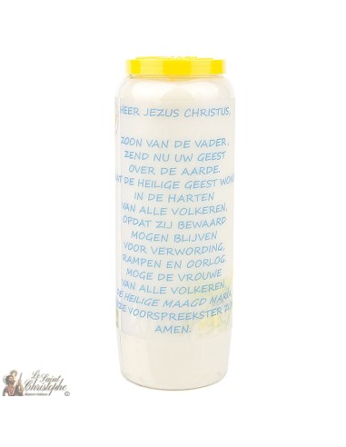 Bougies Neuvaines à  notre dame de tous les peuples- prière néerlandais