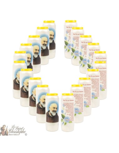 Bougies Neuvaines à padre pio - prière allemand