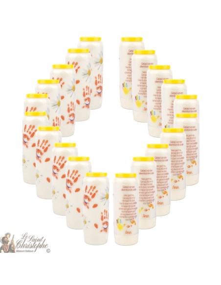 Candles Novena - White - "Archangel Saint Michael" (French)