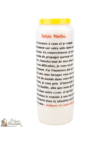 Candles Novena - White - "Archangel Saint Michael" (French)