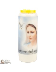 Bougies Neuvaines à la Vierge de Medjugorje modèle 1 - prière allemand