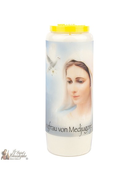Bougies Neuvaines à la Vierge de Medjugorje modèle 1 - prière allemand