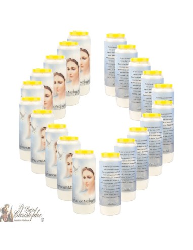 Bougies Neuvaines à la Vierge de Medjugorje modèle 1 - prière allemand