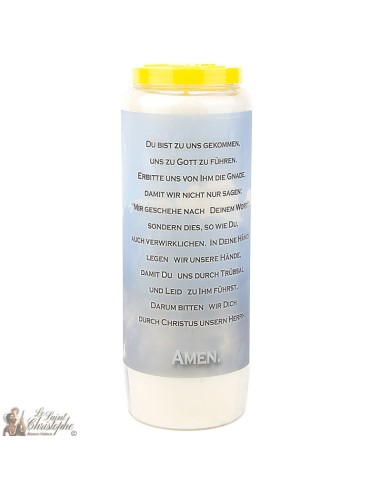 Bougies Neuvaines à la Vierge de Medjugorje modèle 1 - prière allemand