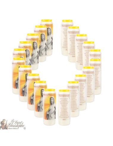 Bougies Neuvaines à la Vierge de Medjugorje modèle 2 - prière allemand