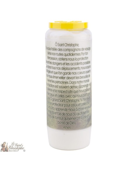 Candles Novena - White - "Saint Christopher " (French)
