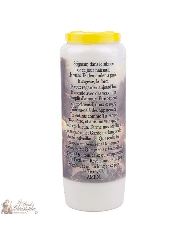 Bougies Neuvaines - Blanches - Prière à Jésus - (Français)
