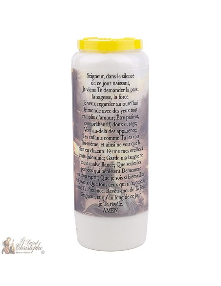 Bougies Neuvaines - Blanches - Prière à Jésus - (Français)