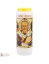 Candles Novena - White - "Saint Nicolas" (French)