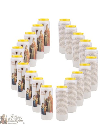 Candles Novena - White - "Saint Nicolas" (French)