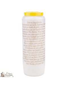 Candles Novena - White - "Saint Nicolas" (French) 2