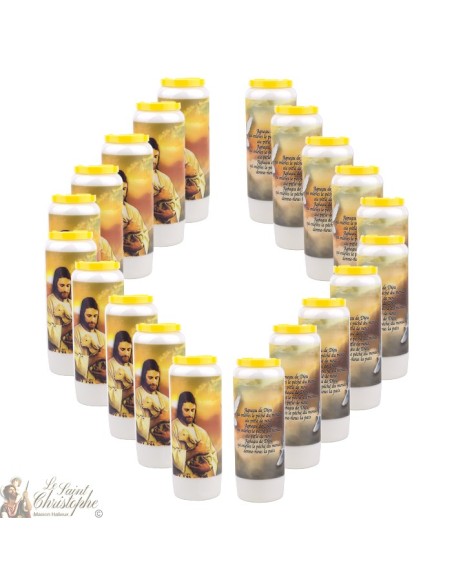 Candles Novena - White - "Archangel Saint Michael" (French)