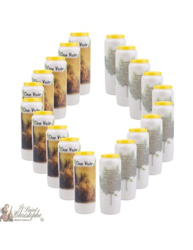 Candles Novena - White - "Archangel Saint Michael" (French)