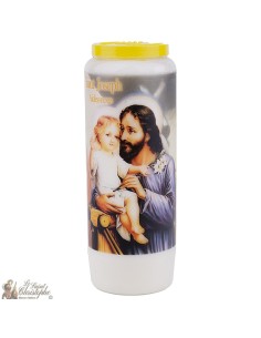 Bougies Neuvaines à Saint Joseph modèle 2 - prière français 2