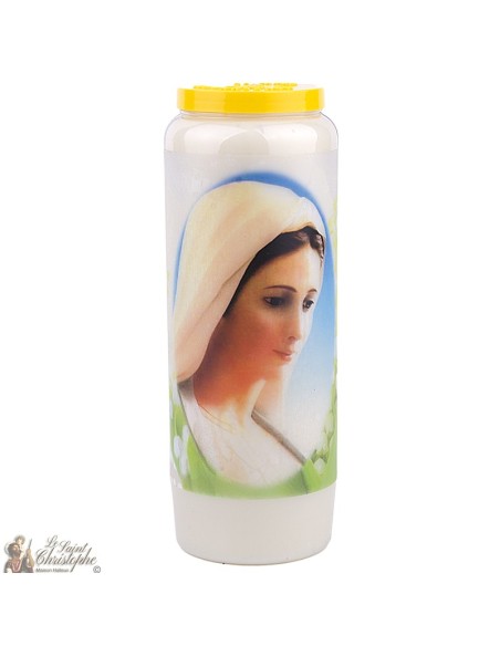 Bougies Neuvaines à la vierge marie modèle 2  - prière français